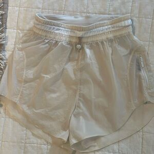 Lululemon Transparent Shorts Size 4 . Worn one time . Like Brand New